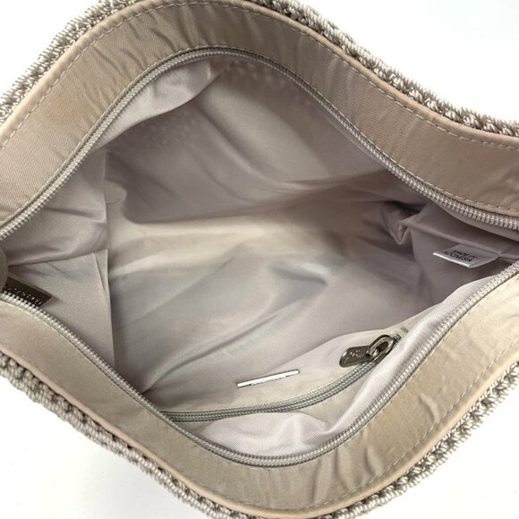 The Sak Hand Crochet Crossbody Bag Sustainable Ecru Yarn 12"W x 9"H x 2"D - Picture 10 of 12